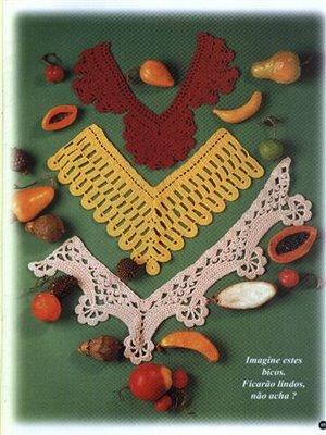 renkli örgüleri dantelleri motifli modelli sari beyaz renklerde desenli ornekler