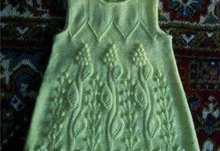 Kız çocukları için örgü elbise