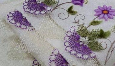 İğne oyası havlu kenarı modeli