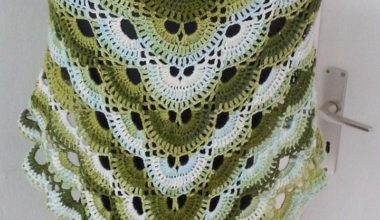 Virüs örgü bayan şal modeli