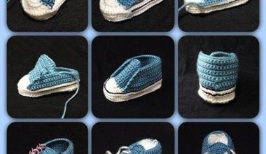 Converse örgü bebek patik yapımı