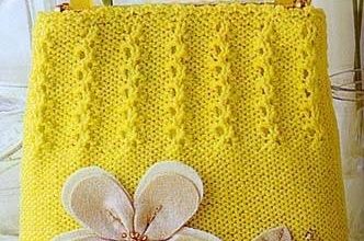 Sarı çiçekli çanta modeli