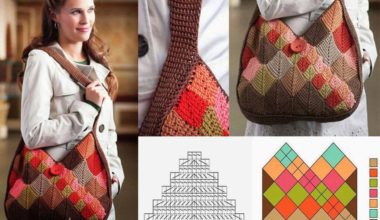 Tığ işi örgü bayan çanta