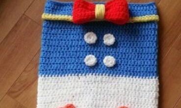 Tığ işi örgü bebek tulum