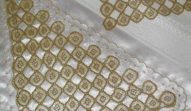 Dantel bohça kenarı