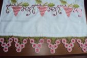 Üzümlü havlu kenarı danteli