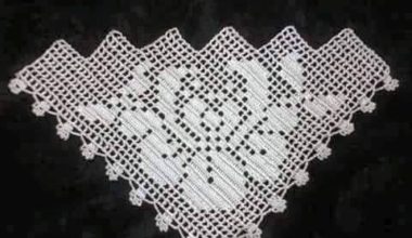 Çiçekli dantel mutfak takımı örneği Çiçekli dantel mutfak takımı örneği