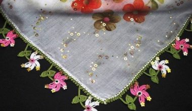 Çiçekli oya modeli