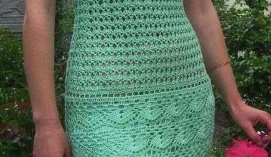 Bayan örgü elbise modeli