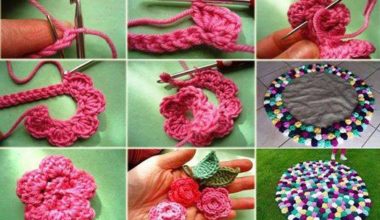 Gül motifli paspas yapımı