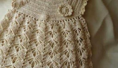 Tığ işi örgü çocuk elbise