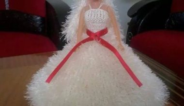 Barbie bebekler için örgü gelinlik Barbie bebekler için örgü gelinlik