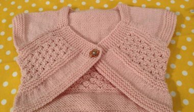 Kız çocukları için örgü bolero