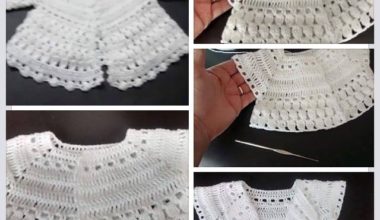 Tığla işlenilen örgü çocuk hırka Tığla işlenilen örgü çocuk hırka