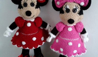 Mickey mause örgü bebekler