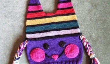 Renkli örgü çocuk bere