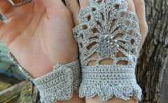 Tığ işi örgü eldiven