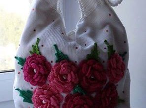 Bayanlar için örgü çanta modeli