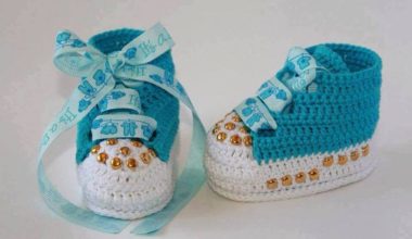 Bebekleriniz için örgü converse patik modeli