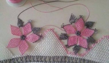 İğne oyası havlu kenarı modeli