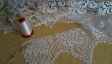 Dantel örgü çarşaf kenarı