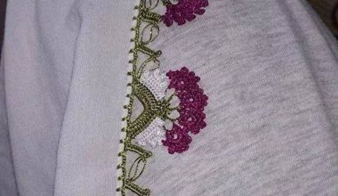 Tığ işi el örgüsü oya modeli