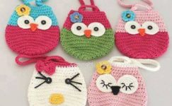 Çocuklar için örgü çanta