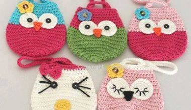 Çocuklar için örgü çanta