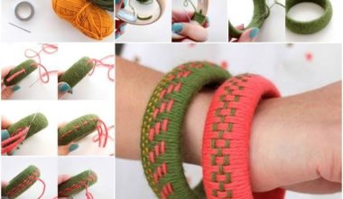 Örgü ipi ile bilezik yapımı