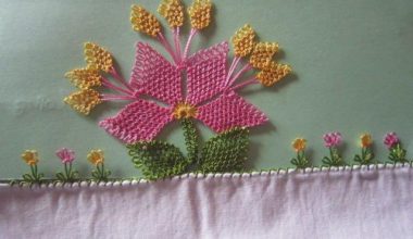 İğne oyası yazma kenarı