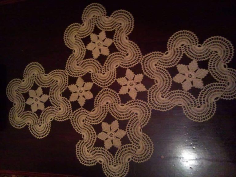 Motifli tepsi örtüsü