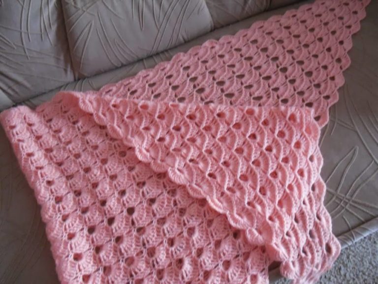 Pembe şal modeli
