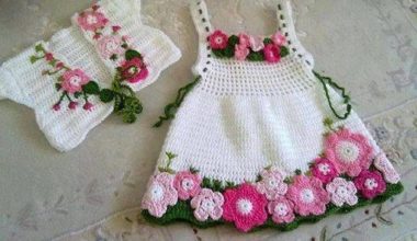 Çiçekli bebek elbise ve bolero modelleri