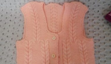 Şiş ile işlenilmiş çocuk süveter