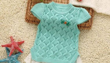 Kısa kollu örgü çocuk bluz