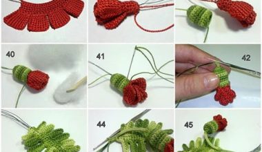 Çiçek örgü yapımı