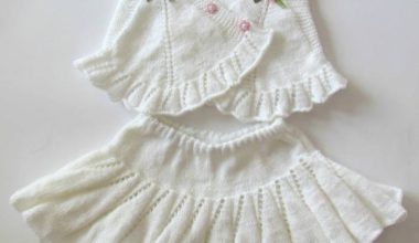 Kız çocuk örgü etek ve yelek