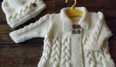 Pirinç işi örgü çocuk bere ve hırka