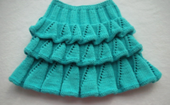 Ajurlu kız çocuk örgü etek