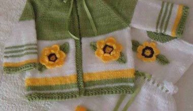 Bebek örgü takım modelleri