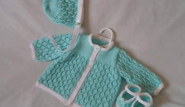 Ajurlu örgü bebek hırka modeli