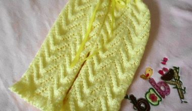 Sarı örgü çocuk pantolon