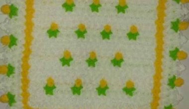 Çiçekli örgü lif