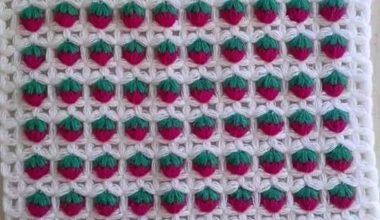 Çilekli örgü lif modeli