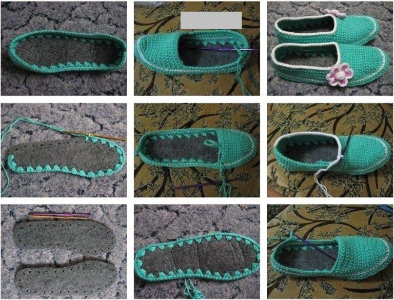 El örgüsü yeşil patik