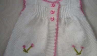 Kız çocukları için örgü yelek