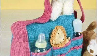 Örgü bebek bakım çantası