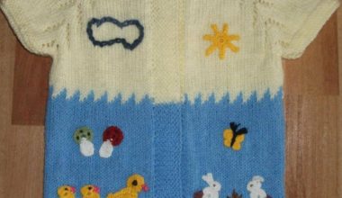 Çocuklar için şık örgü yelek