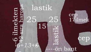 Kız çocukları için örgü yelek