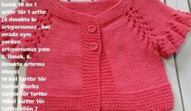 Robalı kırmızı örgü yelek